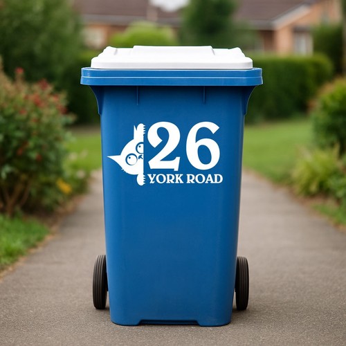 Wheelie bin decal custom - wheelie,