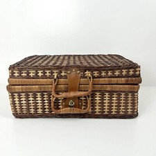 Wicker picnic basket hamper - basket,