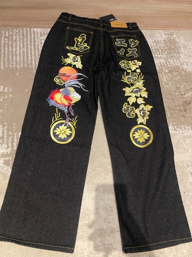Evisu mens navy blue jeans - evisu,