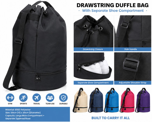 Duffel bag duffle shoulder - duffel,