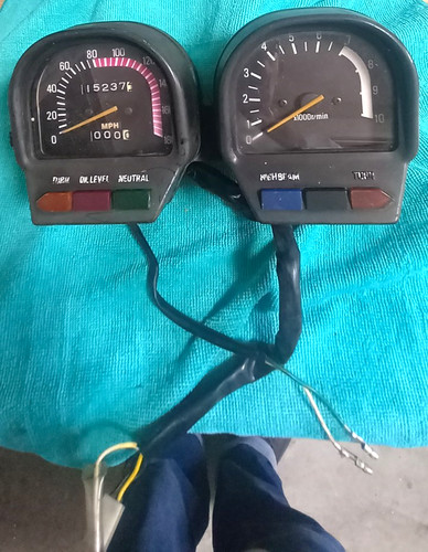 Yamaha xv750 virago - speedo, /