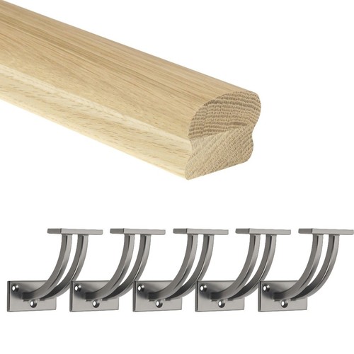 Oak cottage loaf handrail with - oak,