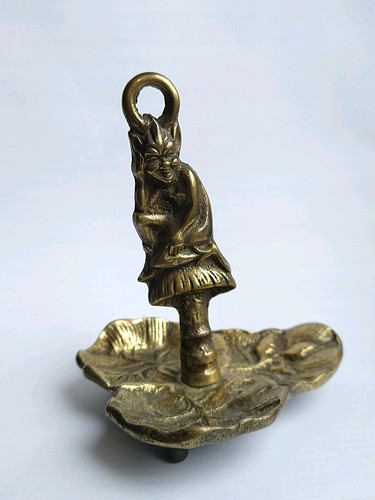 Pixie vintage brass trinket - brass,