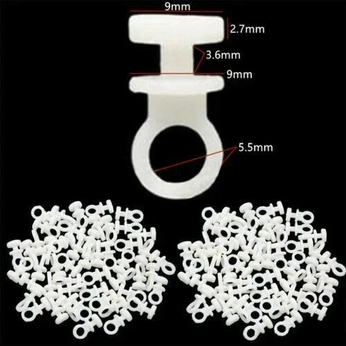 50xplastic curtain track hooks - curtain,