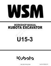 KUBOTA EXCAVATOR U15-3