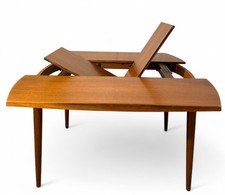 Greaves and Thomas Dining Table Teak Curved Mid Century Retro