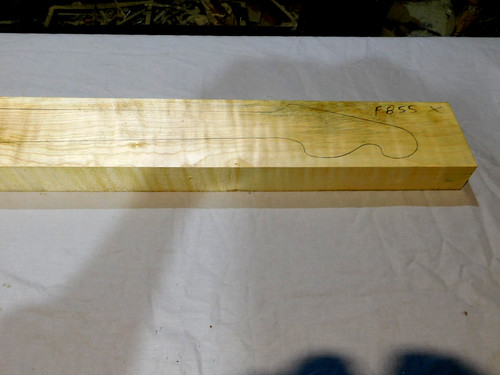 Flame maple neck blank - maple, for