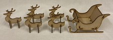 Santa christmas sleigh with - christmas,
