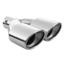 Twin Exhaust Tip Trim Pipe