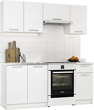 Kitchen Set, Complete Kitchen Set, 5piece Set White High Gloss/Oak