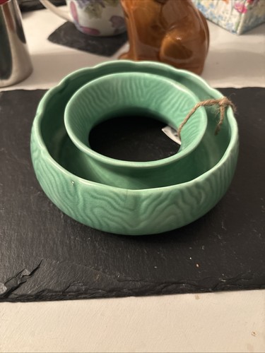 Sylvac green ceramic - ceramic, ring