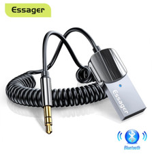 ESSAGER Bluetooth Aux Adapter Dongle USB To 3.5mm Jack Car Audio Aux Bluetooth*5