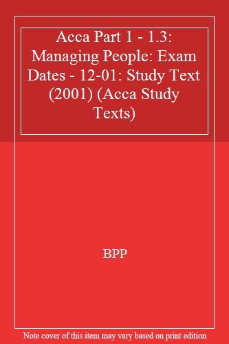 Acca part 3 managing - acca,