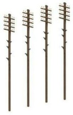 NEW RATIO TRACKSIDE SERIES 452 TELEGRAPH POLES (16) OO/HO GAUGE