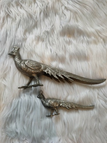 Vintage silver plated pheasant - vintage,