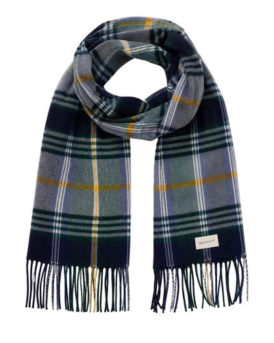 Gant mens wool scarf check - gant,