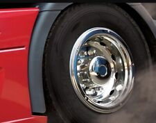 22.5" Polished Stainless Rear Wheel Trims For Truck Bus Coach Trim Cover X2