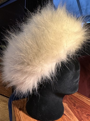 White faux fur russian style - faux,