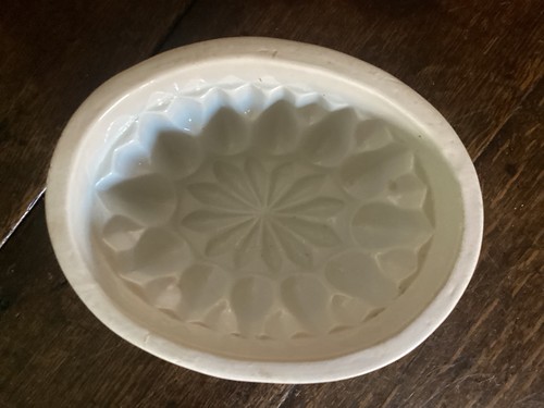 Antique white ceramic jelly - antique,