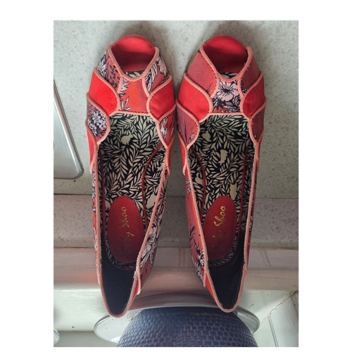 Ruby shoo red floral - ruby, court