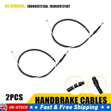 2X Handbrake Cables Fits Vw