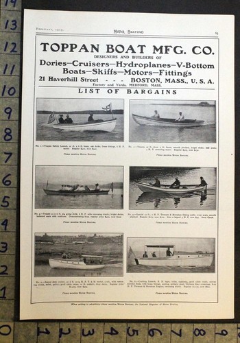 1913 toppan boat company - toppan,