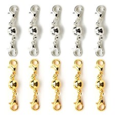 10Pcs Magnetic Clasps Strong Silver Gold Plated For Necklace Jewelry Making