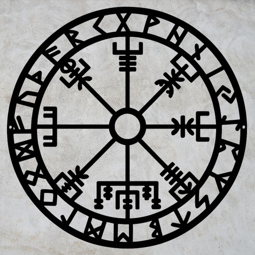 Vegvisir viking compass - xl,