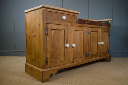 Antique stripped pine kitchen - antique,