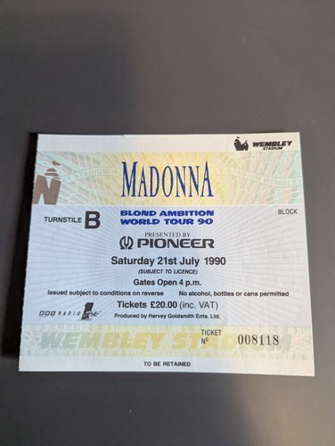 Madonna wembley original - madonna,