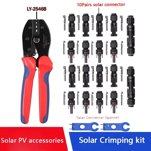 Solar panel crimping tool set - panel,