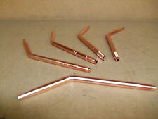5 x Lightweight Gas Welding Brazing Swaged Nozzles Oxygen & Acetylene Oxy Acet