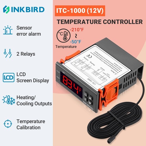Inkbird itc 1000 12v 10a - itc-1000,