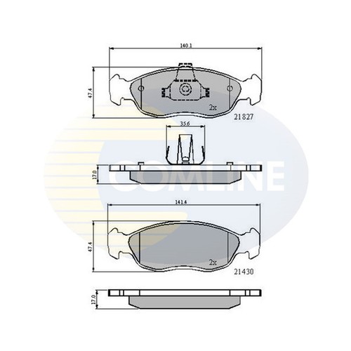 Brake pads set for - set, peugeot