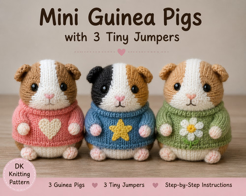 Mini guinea pig knitting - mini,