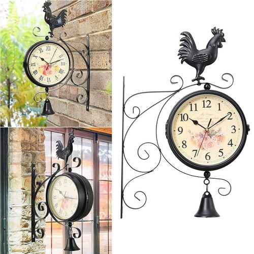 Retro garden clock double - retro,