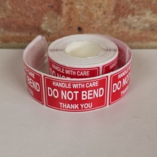 Do Not Bend Stickers –