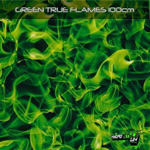 Rolled green true flames - true,