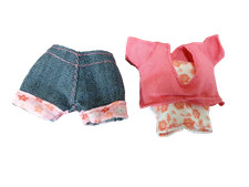 1x DOLL'S CLOTHING 2 PIECE SET