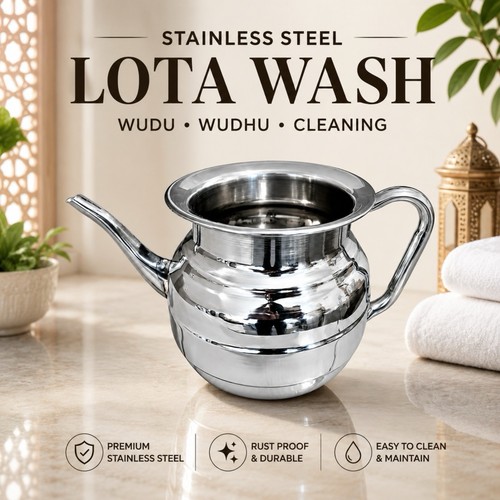 Stainless steel lota wash - stainless,