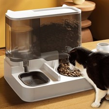 2 in 1 Automatic Cat Feeder Water Dispenser Dry Wet Pet Dog Puppy Food Dispenser