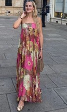 Zara Long Strapless Floral