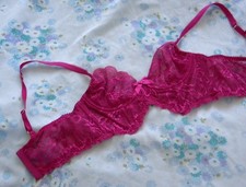 Agent Provocateur 34A Lace Underwired Bralette Bra Purple