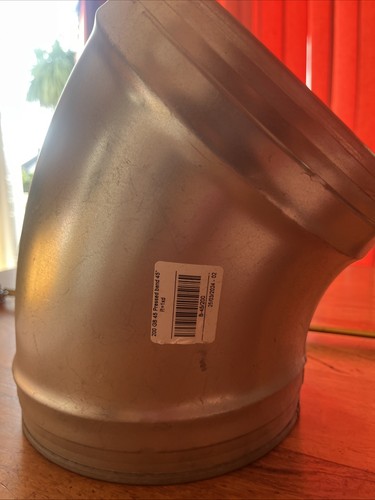 Galvanised metal ducting bend - ducting,