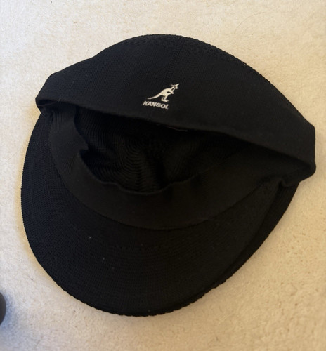 Kangol black flat cap - black,