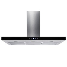 electriQ 90 cm Slimline Touch Cooker Hood – 330 m³/h, LED, Timer, SS