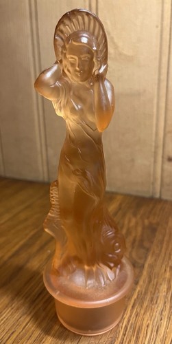 1930s art deco peach - deco, satin