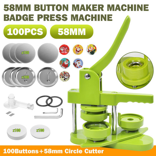 58mm button press machine kit - 58mm,