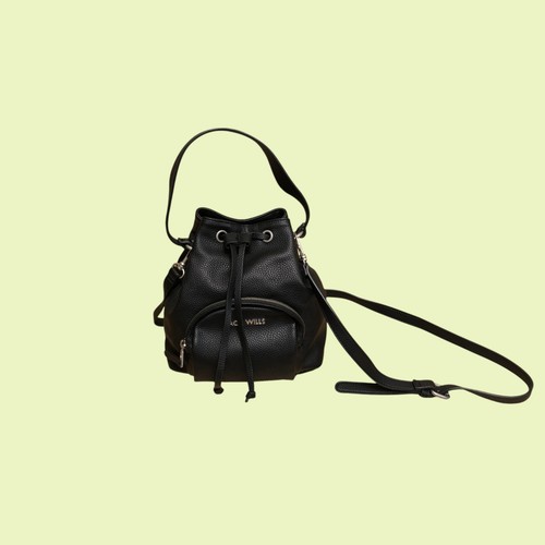 Jack wills black faux - jack, leather