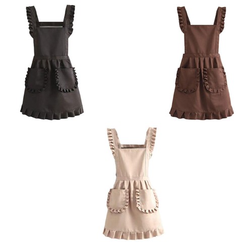 Maid ruffle retro apron cafe - maid,